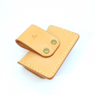 牛ヌメ革 ベルトポーチ型スマートキーケース(手縫い)