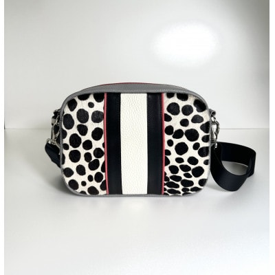 スクエアショルダーバッグ　ダルメシアン