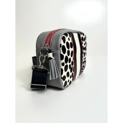 スクエアショルダーバッグ　ダルメシアン