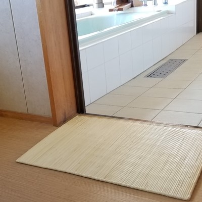 洗える&消臭!天然素材の籐マット52x70