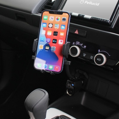 ペルシードのワンタッチスマホホルダー アクセサリソケット