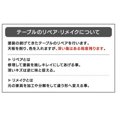 テーブルリペア送料セット