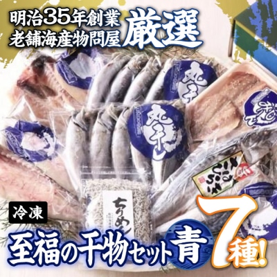 老舗海産物問屋 選りすぐり干物 セット 青 (7種)