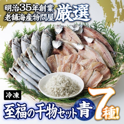 老舗海産物問屋 選りすぐり干物 セット 青 (7種)