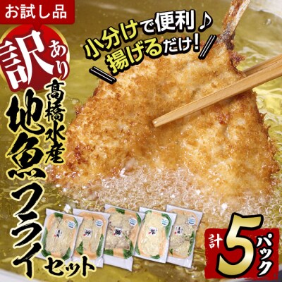 <訳あり・お試し用>地魚フライセット詰合せ (計5P)   | ふるさと納税のお礼品