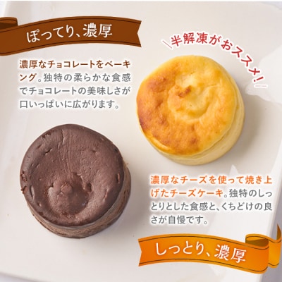 濃厚ショコラ・チーズケーキ (合計10個・2種×5個)