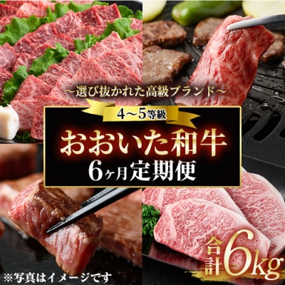 ＜定期便・全6回 (隔月)＞おおいた和牛 定期便 (総量6kg)  
