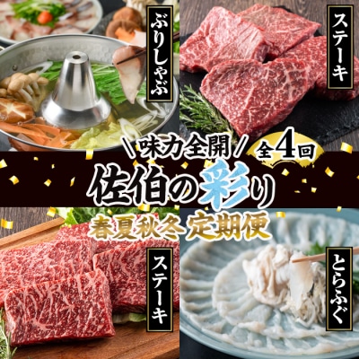 <2027年1月中旬より配送開始予定><定期便・全4回>味力全開!佐伯の彩り 春夏秋冬 定期便