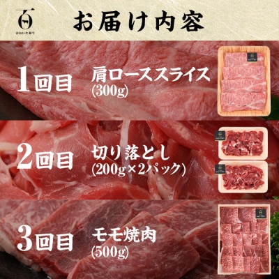<定期便・全6回(連続)>豊後牛・おおいた和牛定期便(総量2.4kg) 