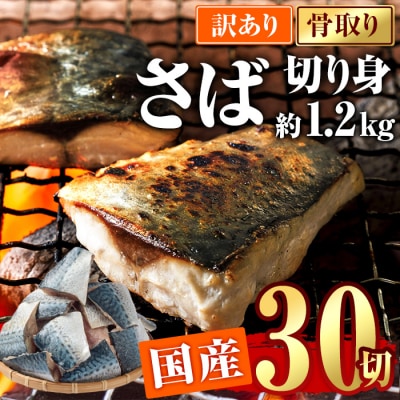 訳あり・鯖 切り身(総計約1.2kg・30切)
