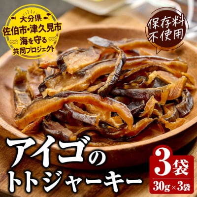 アイゴのトトジャーキー (計90g・30g×3袋)