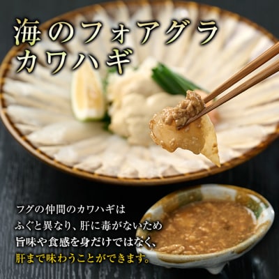 カワハギ 刺身セット(総量160g・4人前)