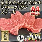 おおいた和牛 シャトーブリアンステーキ 計400g 