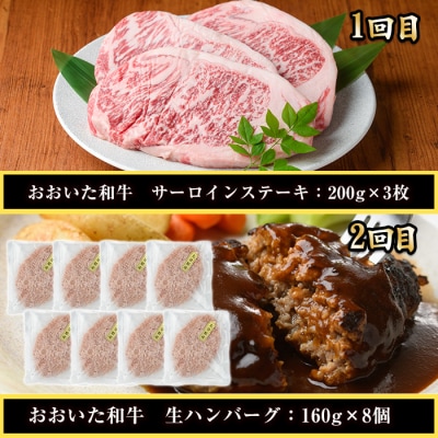 <定期便・全6回(連続)>おおいた和牛 定期便 (総量4.33kg)