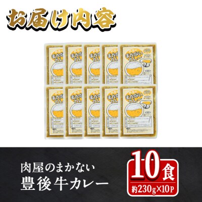 肉屋のまかない 豊後牛 カレー (計2.3kg・230g×10P)