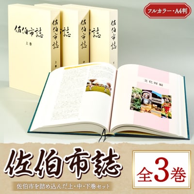 佐伯市誌 上・中・下巻 (全3巻)
