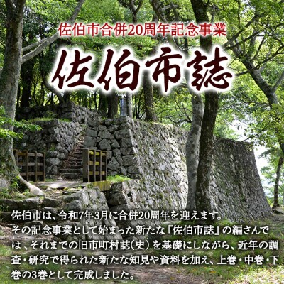 佐伯市誌 上・中・下巻 (全3巻)
