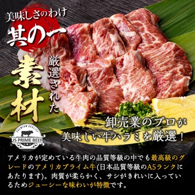 プライム牛 塩ハラミ(計200g) 