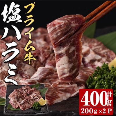 プライム牛 塩ハラミ(計400g) 