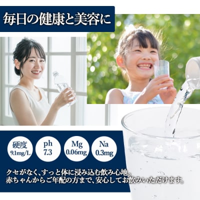 <定期便・全3回(毎月)>ナチュラルミネラルウォーター雪舟(総量72本・500ml×24本×3回)