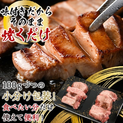 <定期便・全12回 (毎月の発送)>厚切り 塩味 牛タン (総量4.8kg)