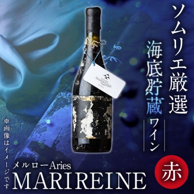 海底貯蔵ワイン 赤 MARIREINE メルローAries2023 (720ml・1本)