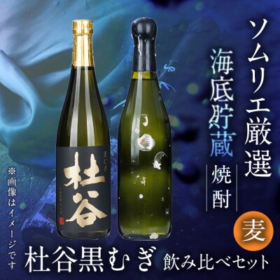 海底貯蔵 麦焼酎 ソムリエ厳選 飲み比べセット 杜谷黒むぎ (720ml・各1本) 