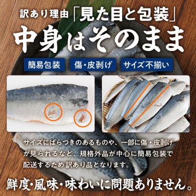 <訳あり・不揃い> 塩鯖 フィーレ (計2kg・1kg×2袋)