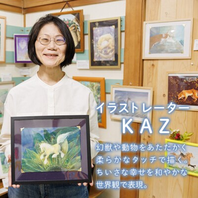 (KAZ) 創作グループ「かるくびるど」 オーダー原画B (2Lサイズ相当)