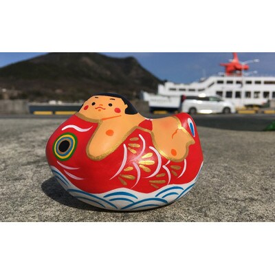 端午の節句のお祝いに 【5個限定】張り子[金太郎と鯉のぼり]