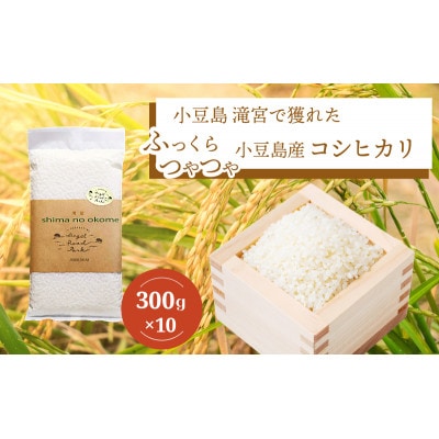 ふっくらつやつや!小豆島産コシヒカリ 300g×10個