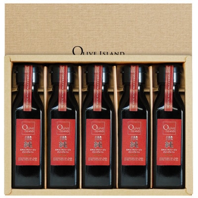 小豆島産100%「純」EXVオリーブオイル5本入ギフト(120ml×5本)