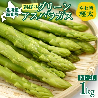 【先行受付】2026年4月発送 朝採りグリーンアスパラ 1kg< 川越農場 >
