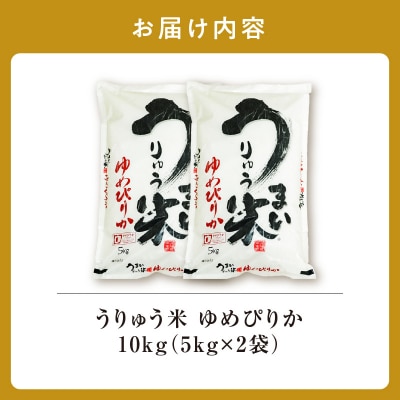 【3月発送】 うりゅう米 ゆめぴりか 10kg(5kg×2袋)令和7年産 新米 