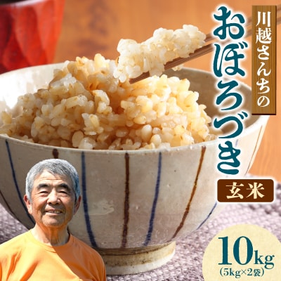 新米 令和8年産 10月下旬より発送 川越さんちの おぼろづき 玄米 10kg (5kg×2袋)