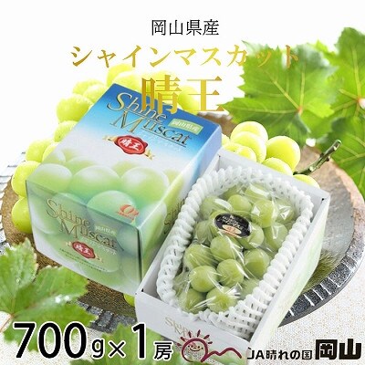 岡山県産　シャインマスカット　晴王　700g×1房