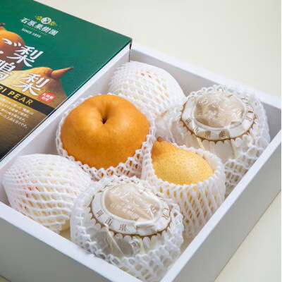 詰め合わせ4kg化粧贈答箱赤秀あたご2～3玉・鴨梨3～7玉 (AYK-40)