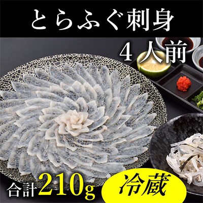 【配達日指定品】【冷蔵】とらふぐ刺身4人前※お礼品詳細を必ずご確認ください※