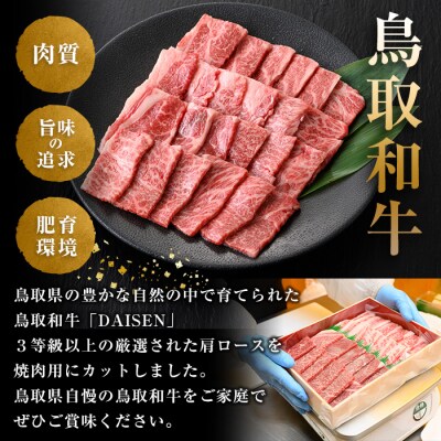 鳥取和牛DAISEN肩ロース焼肉(計400g)