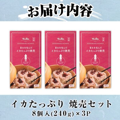 網元のこだわり!いか焼売セット 化粧箱入(8個入×3P)