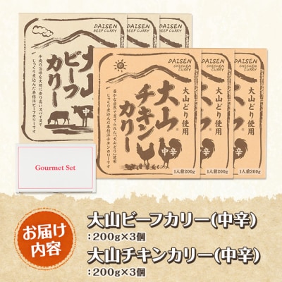 大山カリーセット(2種×3個)