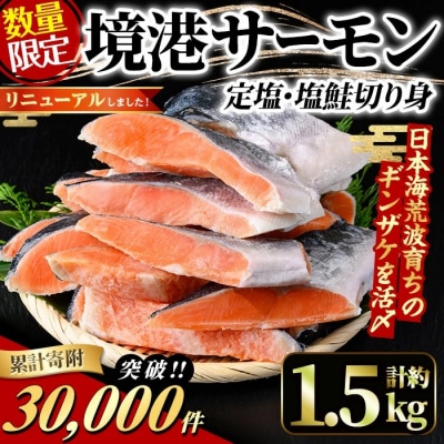 <新規格>鳥取県産活〆「境港サーモン」(定塩・塩鮭切身)約1.5kg