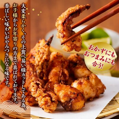 ぷりぷり柔らか!網元が作ったいかげそ竜田揚げセット(計1kg)
