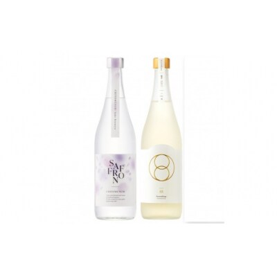 <数量限定>千代むすび 強力 Assemblage 一双とサフラン焼酎のセット(各720ml×1本)
