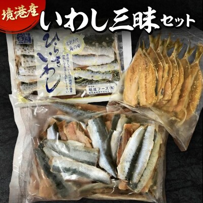 境港産いわし三昧セット(フィレ・ひらき・みりん干し)