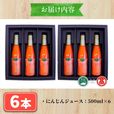 <日南トマト加工>にんじんジュース6本セット