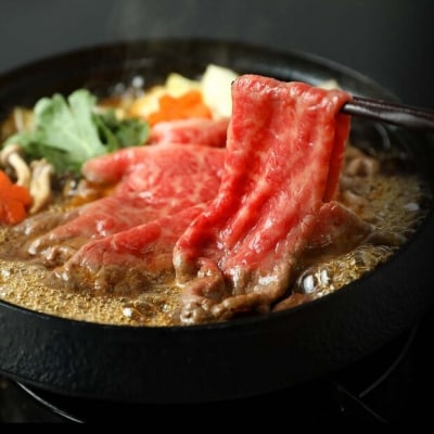 <和牛セレブ>鳥取和牛 ロース ・ モモ2種すき焼き(230g・黒折)