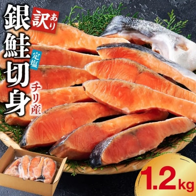 <訳あり>チリ産銀鮭定塩切身(1.2kg)