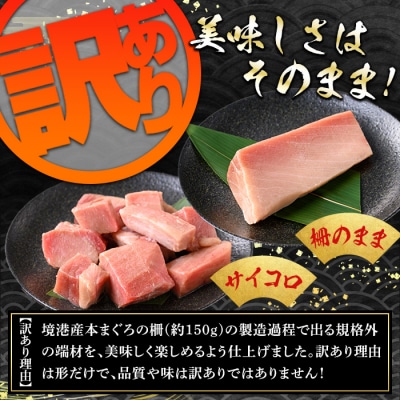 <数量限定><訳あり>境港産本まぐろ2種セット(計300g)