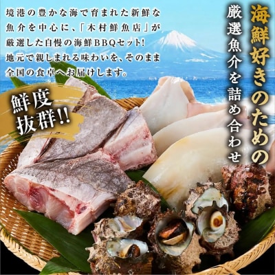 <数量限定>海鮮BBQセット3種(5～6人前)【鳥取県 境港市】